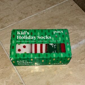 Pact Kids' Holiday Socks - Red, Green, White